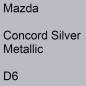 Preview: Mazda, Concord Silver Metallic, D6.